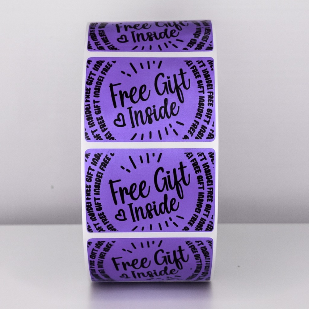 🛍️ Add a Bonus! "Free Gift Inside" Stickers for Package | Customer Appreciation - Picture 4 of 11